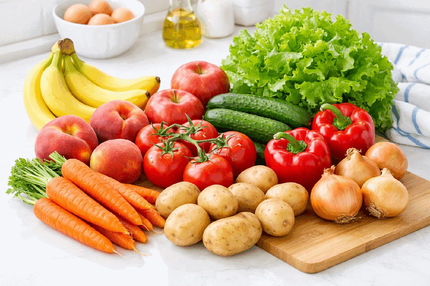 Poln voziček vitaminov (in še ostane za kavo)